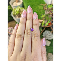 1.06 Ct. Pinkish Purple Sapphire from Ceylon (Sri Lanka) Life Style