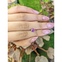 1.06 Ct. Pinkish Purple Sapphire from Ceylon (Sri Lanka) Life Style