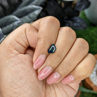 1.72 Ct. Bluish Green Sapphire from Madagascar Life Style