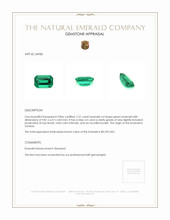 2.21 Ct. Emerald from Zambia Appraisal