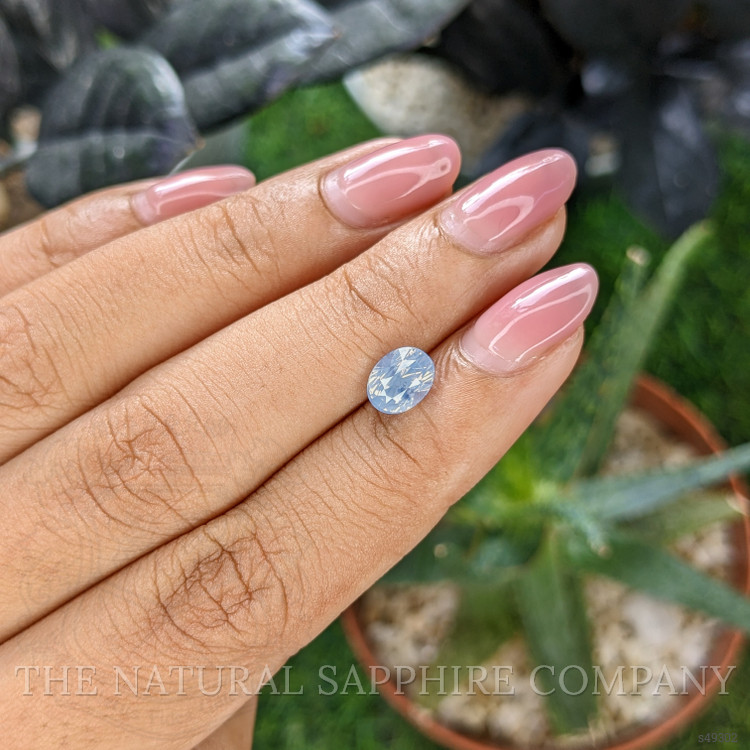 1.58 Ct. Blue Opalescence Sapphire from Ceylon (Sri Lanka)