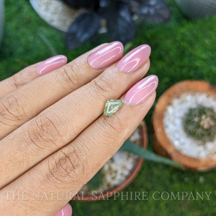 1.03 Ct. Yellowish Green Sapphire from Madagascar