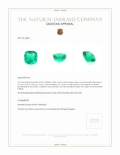 3.38 Ct. Emerald from Brazil Appraisal
