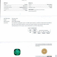 3.38 Ct. Emerald from Brazil Scan Report