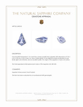 1.63 Ct. Purplish Blue Sapphire from Ceylon (Sri Lanka) Appraisal