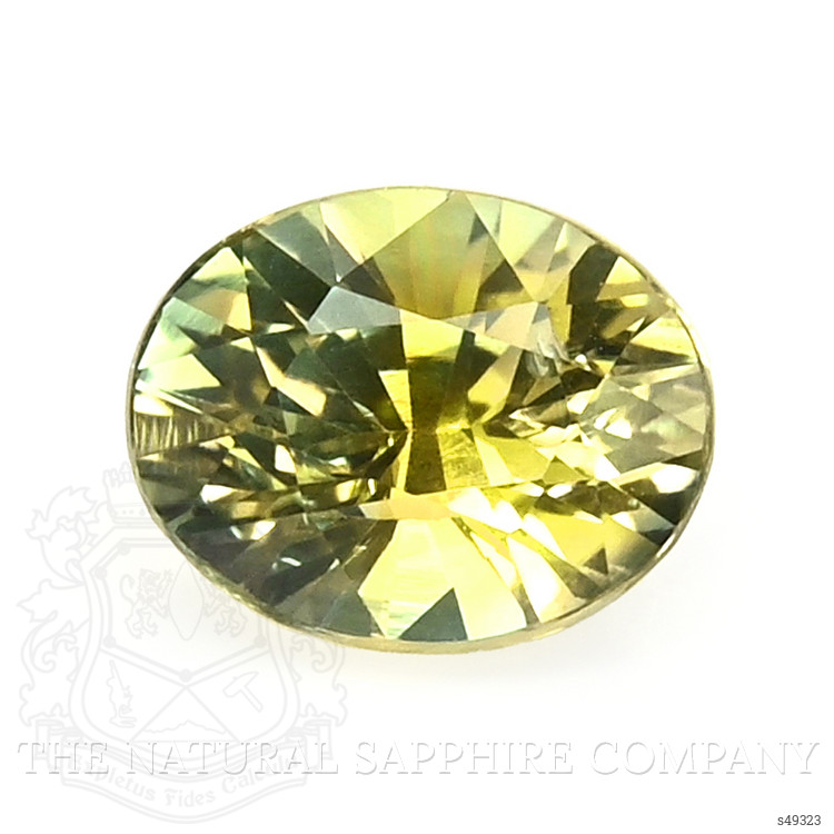 1.02 Ct. Greenish Yellow Sapphire from Ceylon (Sri Lanka)