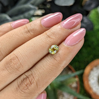 1.02 Ct. Greenish Yellow Sapphire from Ceylon (Sri Lanka) Life Style