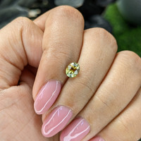 1.02 Ct. Greenish Yellow Sapphire from Ceylon (Sri Lanka) Life Style
