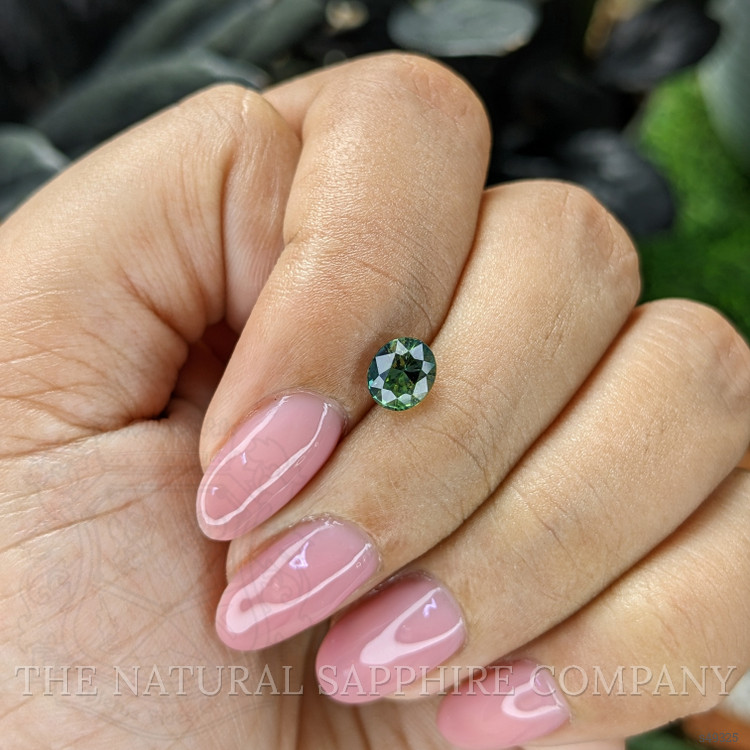 1.09 Ct. Bluish Green Sapphire from Ceylon (Sri Lanka)