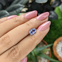 1.10 Ct. Purplish Blue Sapphire from Ceylon (Sri Lanka) Life Style