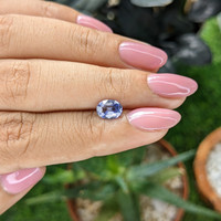 1.10 Ct. Purplish Blue Sapphire from Ceylon (Sri Lanka) Life Style