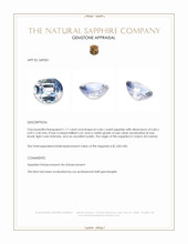 1.17 Ct. Bi Color / Parti Sapphire from Ceylon (Sri Lanka) Appraisal
