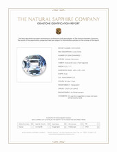 1.17 Ct. Bi Color / Parti Sapphire from Ceylon (Sri Lanka) Scan Report