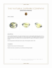 1.52 Ct. Bi Color / Parti Sapphire from Ceylon (Sri Lanka) Appraisal
