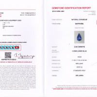 2.42 Ct. Blue Sapphire from Ceylon (Sri Lanka) Scan Report