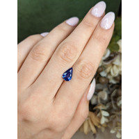 2.42 Ct. Blue Sapphire from Ceylon (Sri Lanka) Life Style