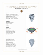 2.42 Ct. Blue Sapphire from Ceylon (Sri Lanka) 3 D Scan Report