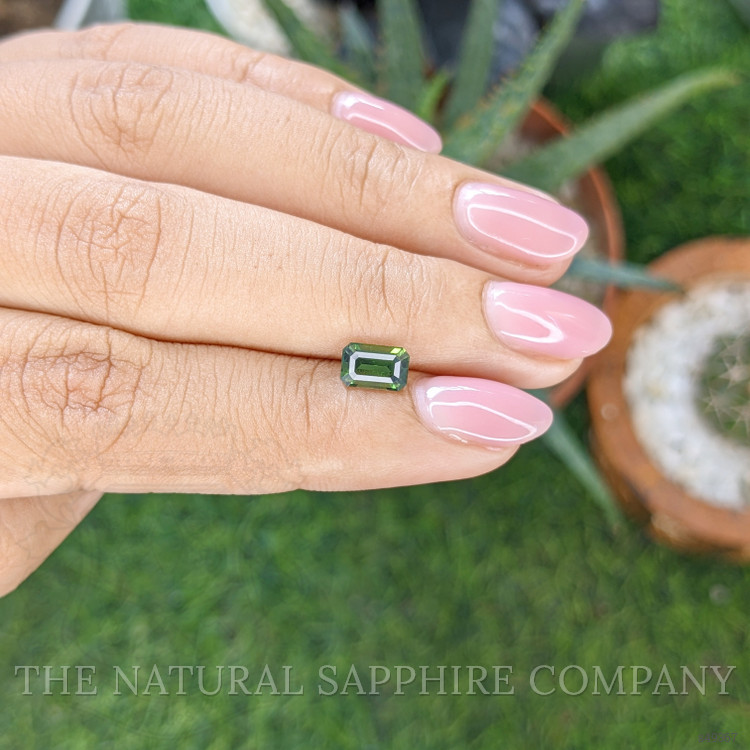 1.12 Ct. Green Sapphire from Ceylon (Sri Lanka)