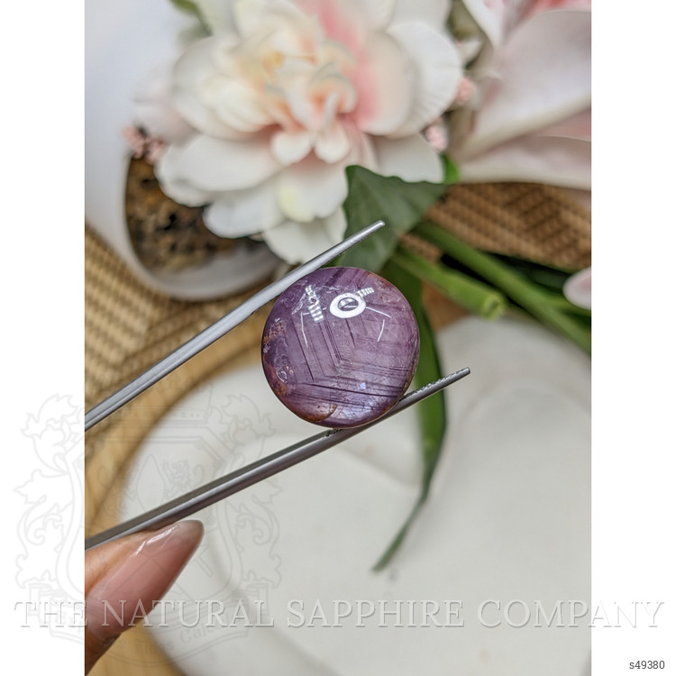 54.38 Ct. Purple Cabochon Sapphire from Madagascar