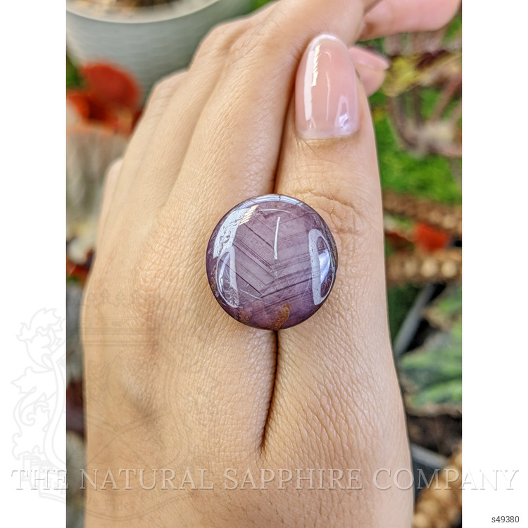 54.38 Ct. Purple Cabochon Sapphire from Madagascar