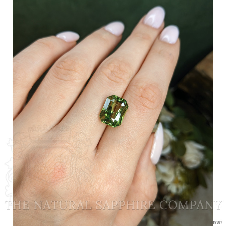 9.72 Ct. Green Sapphire from Tanzania
