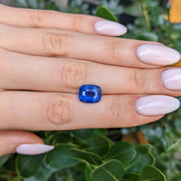 5.57 Ct. Blue Sapphire from Ceylon (Sri Lanka) Life Style