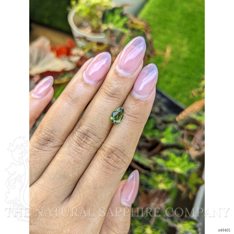 1.11 Ct. Yellowish Green Sapphire from Madagascar