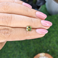1.09 Ct. Yellowish Green Sapphire from Tanzania Life Style