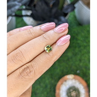 1.09 Ct. Yellowish Green Sapphire from Tanzania Life Style