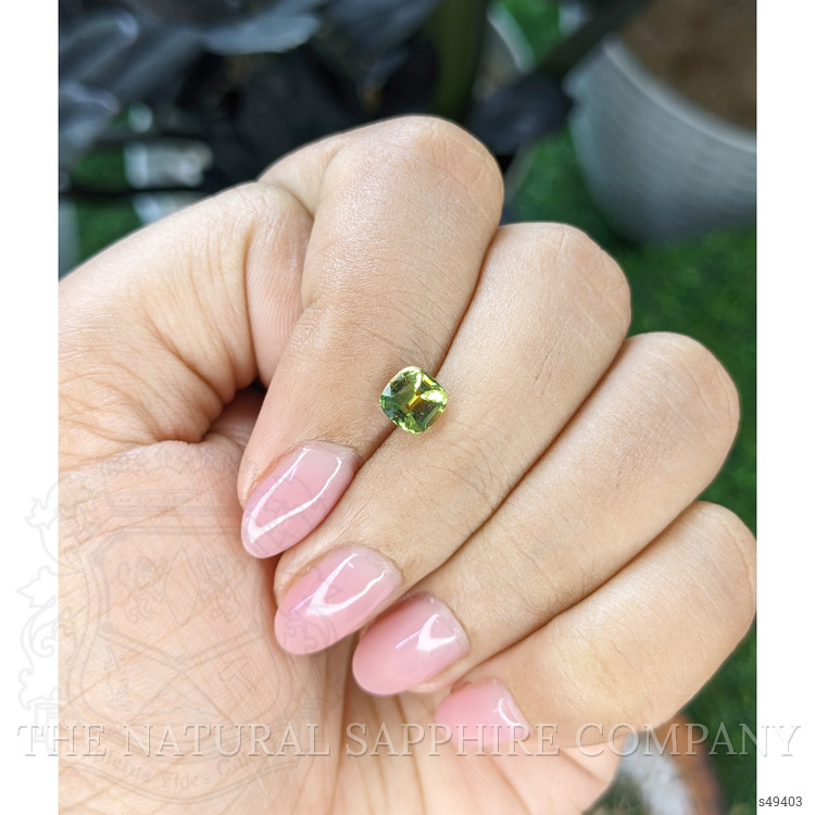 1.09 Ct. Yellowish Green Sapphire from Tanzania