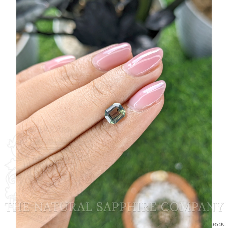 1.50 Ct. Yellowish Green Sapphire from Tanzania