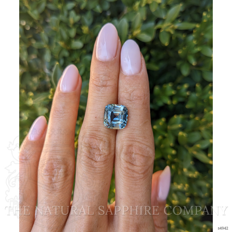 6.06 Ct. Greenish Blue Sapphire from Tanzania