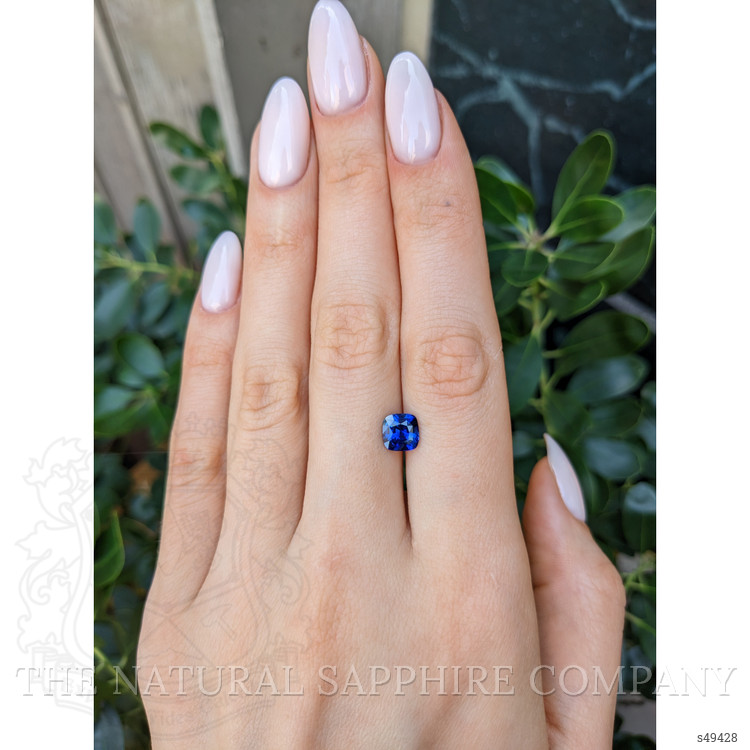 1.74 Ct. Blue Sapphire from Ceylon (Sri Lanka)