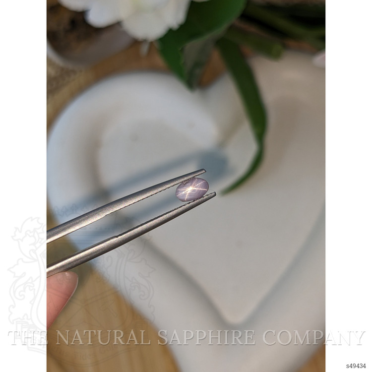 0.85 Ct. Purple Cabochon Star Sapphire from Ceylon (Sri Lanka)