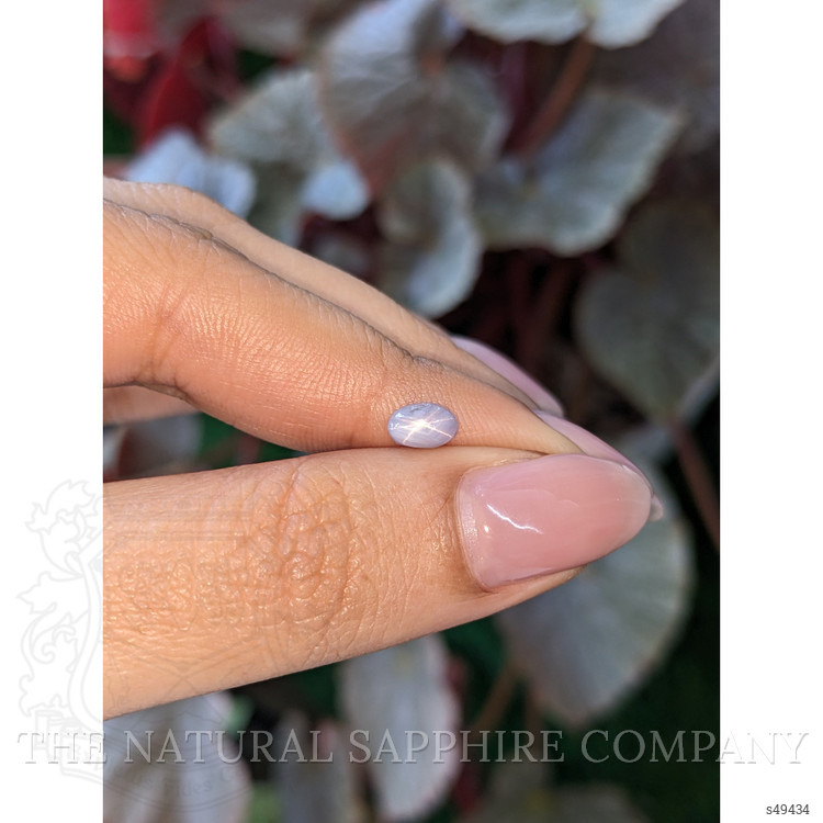0.85 Ct. Purple Cabochon Star Sapphire from Ceylon (Sri Lanka)