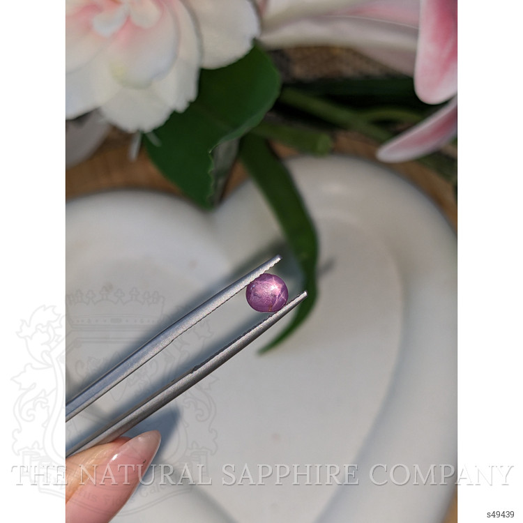 0.89 Ct. Pinkish Purple Cabochon Star Sapphire from Ceylon (Sri Lanka)