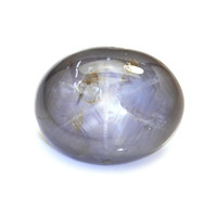 6.13 Ct. Greyish Blue Cabochon Star Sapphire from Ceylon (Sri Lanka) Video
