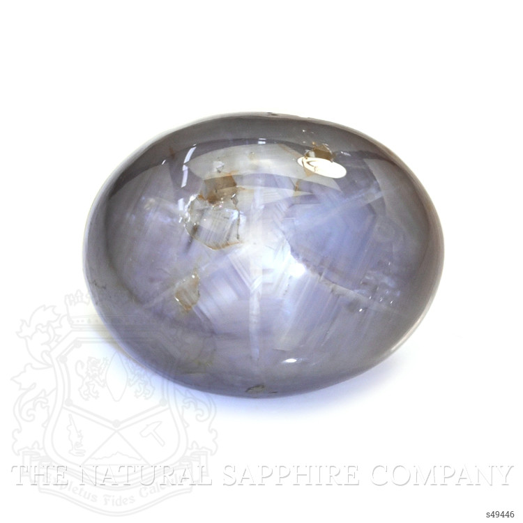 6.13 Ct. Greyish Blue Cabochon Star Sapphire from Ceylon (Sri Lanka)