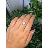 6.13 Ct. Greyish Blue Cabochon Star Sapphire from Ceylon (Sri Lanka) Life Style