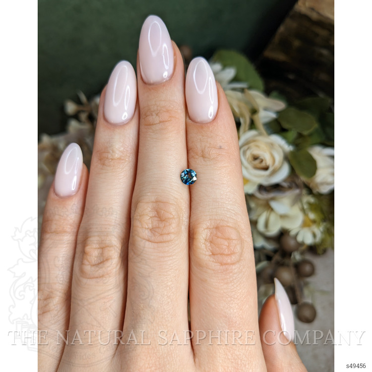 0.52 Ct. Greenish Blue Sapphire from Ceylon (Sri Lanka)