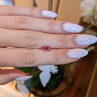 1.55 Ct. Padparadscha Sapphire from Ceylon (Sri Lanka) Life Style