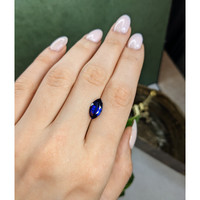 3.29 Ct. Blue Sapphire from Ceylon (Sri Lanka) Life Style