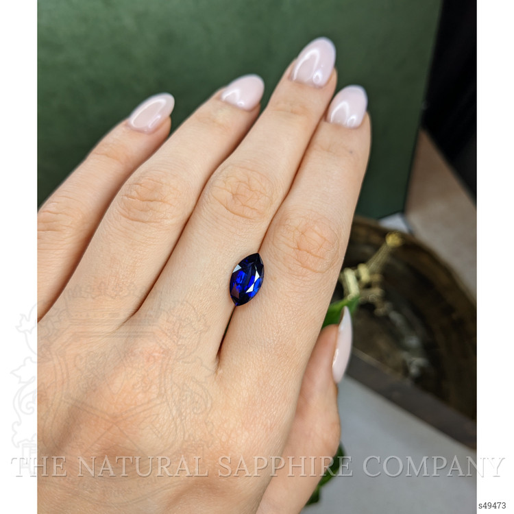 3.29 Ct. Blue Sapphire from Ceylon (Sri Lanka)