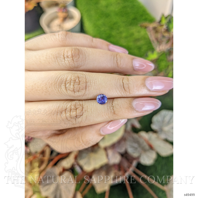 0.74 Ct. Bluish Purple Sapphire from Ceylon (Sri Lanka)