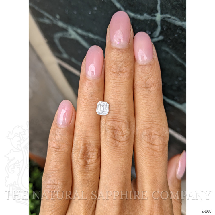 1.36 Ct. White Sapphire from Ceylon (Sri Lanka)