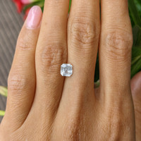 1.36 Ct. White Sapphire from Ceylon (Sri Lanka) Life Style