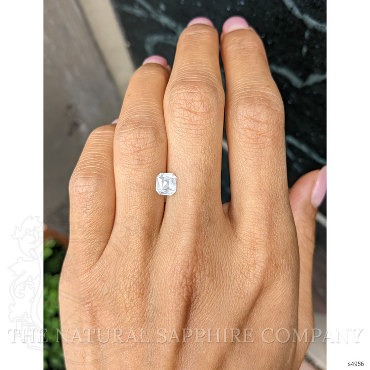 1.36 Ct. White Sapphire from Ceylon (Sri Lanka)