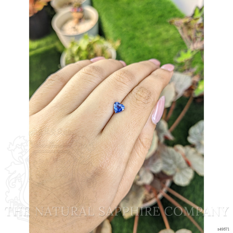 0.81 Ct. Blue Sapphire from Ceylon (Sri Lanka)