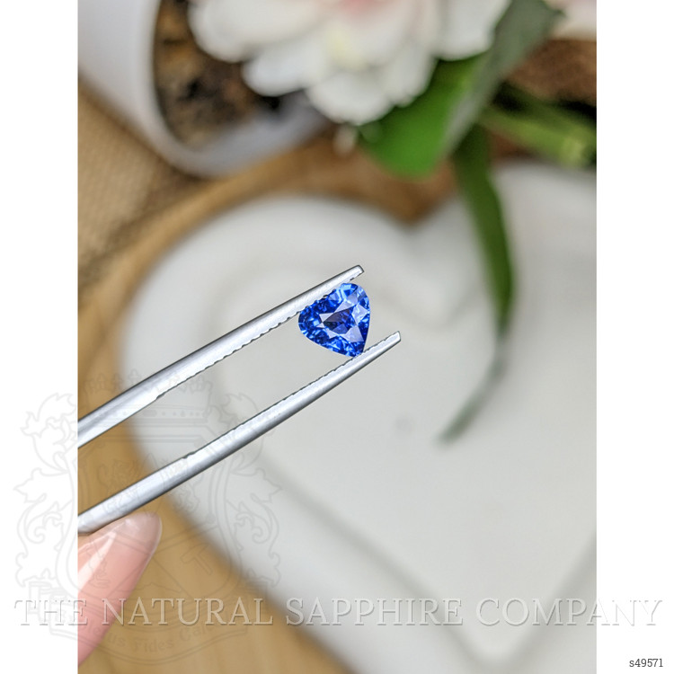 0.81 Ct. Blue Sapphire from Ceylon (Sri Lanka)