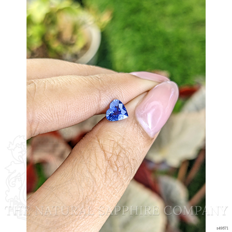 0.81 Ct. Blue Sapphire from Ceylon (Sri Lanka)